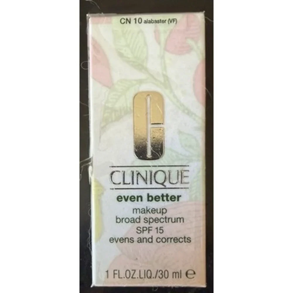 CLINIQUE Even Better Makeup Broad Spectrum SPF 15 CN 10 Alabaster New Sealed